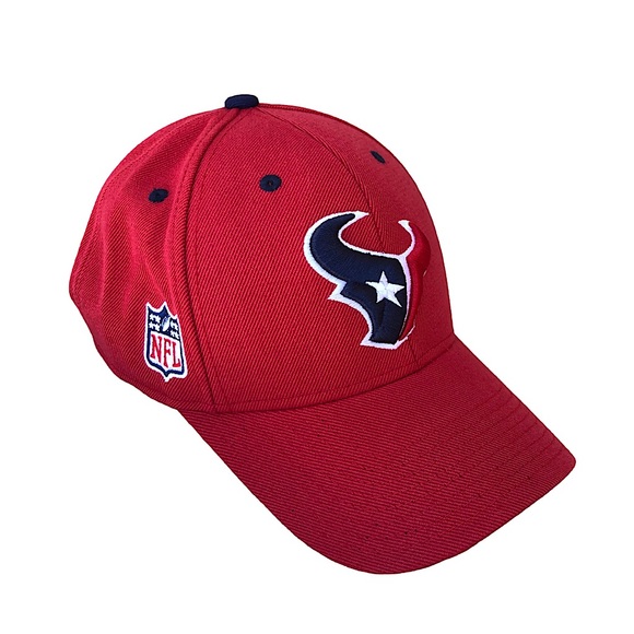 NFL Onfield Rebook Houston Texans Red Blue White Adjustable Back Strap Hat Cap - Picture 1 of 13